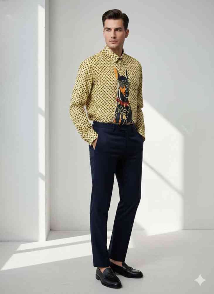 Brown Burberry White Premium Quality Shirt