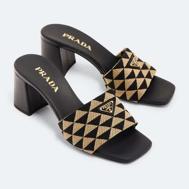 Prada Black Premium Quality Heels Sandals-2