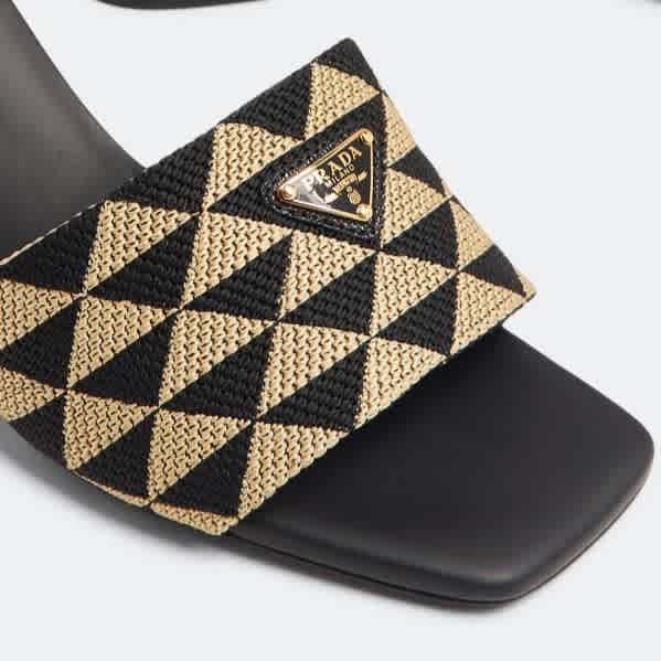 Prada Black Premium Quality Heels Sandals-1