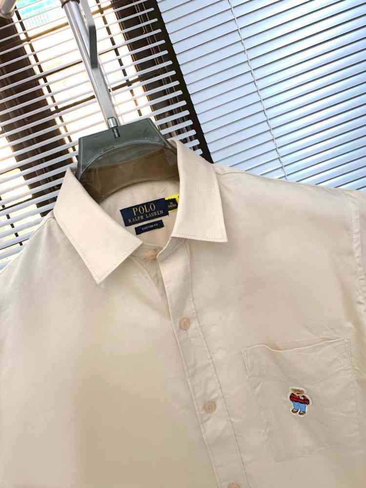 Ralph Lauren Beige Premium Quality Short Sleeve Shirt-3