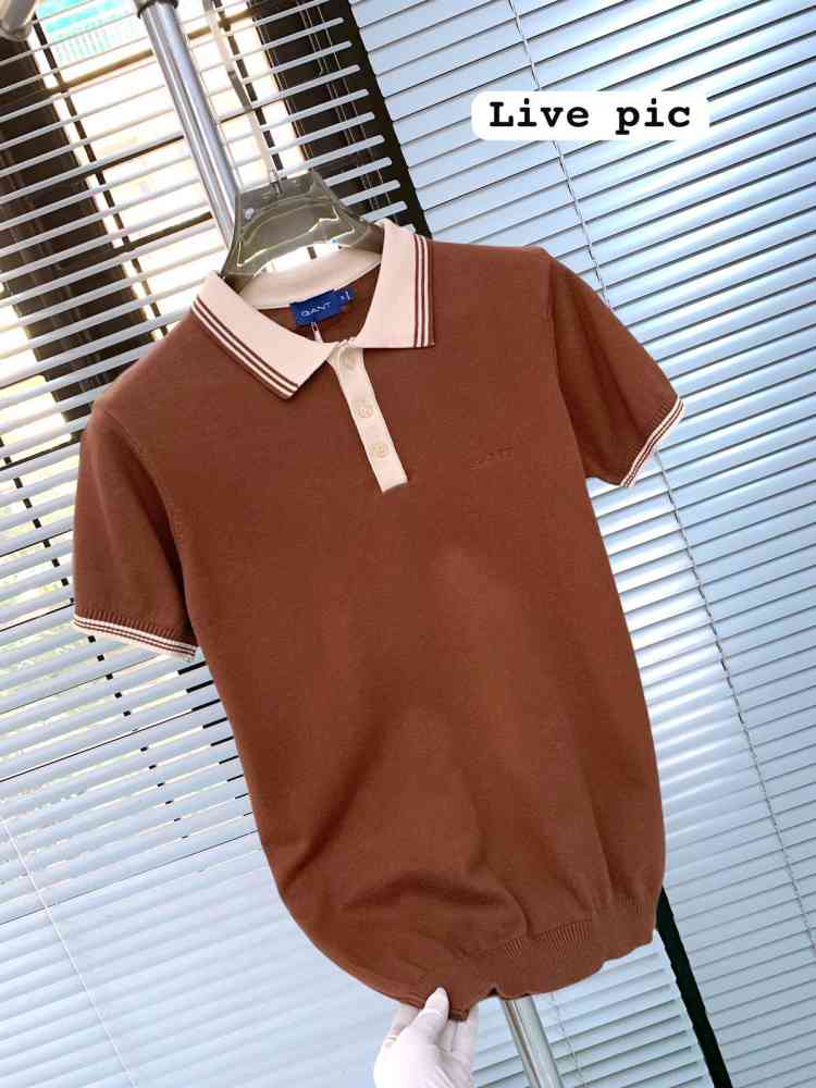 Gant Brown Premium Quality T-shirt-thumb-3