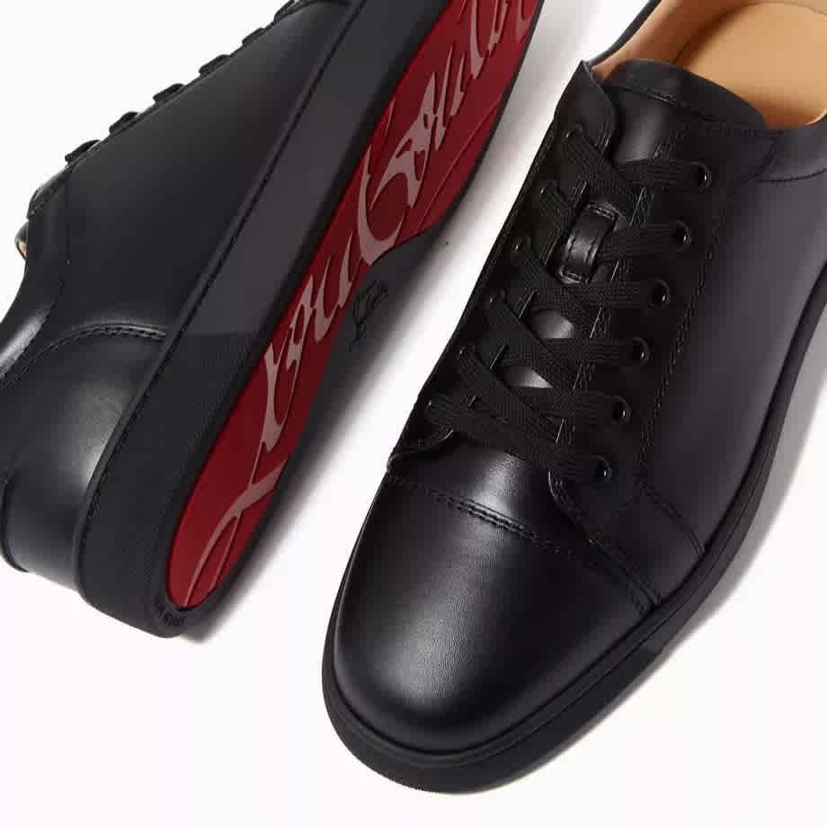 Christian Louboutin Junior leather Black Sneakers-thumb-3
