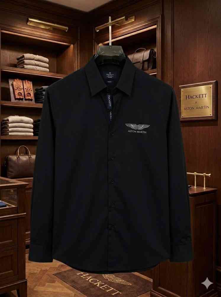 Hackett Black Premium Quality Shirt-thumb-0