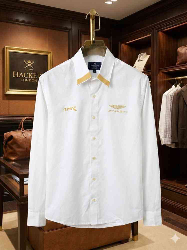 Hackett White Premium Quality Shirt-thumb-1