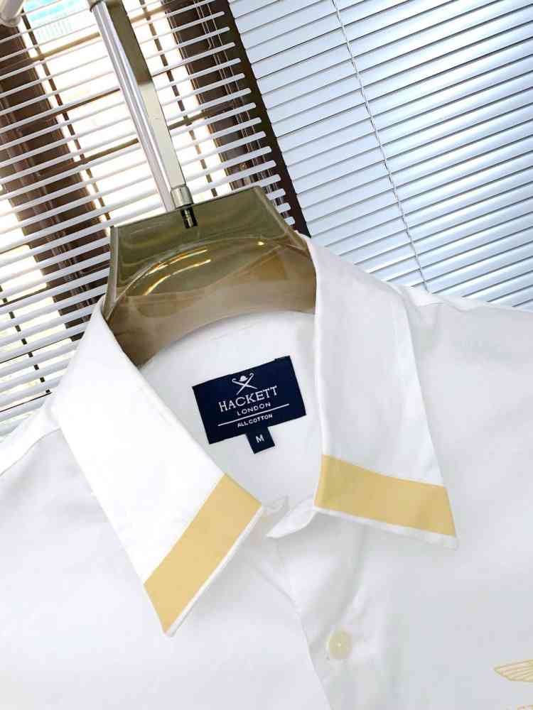 Hackett White Premium Quality Shirt-thumb-2