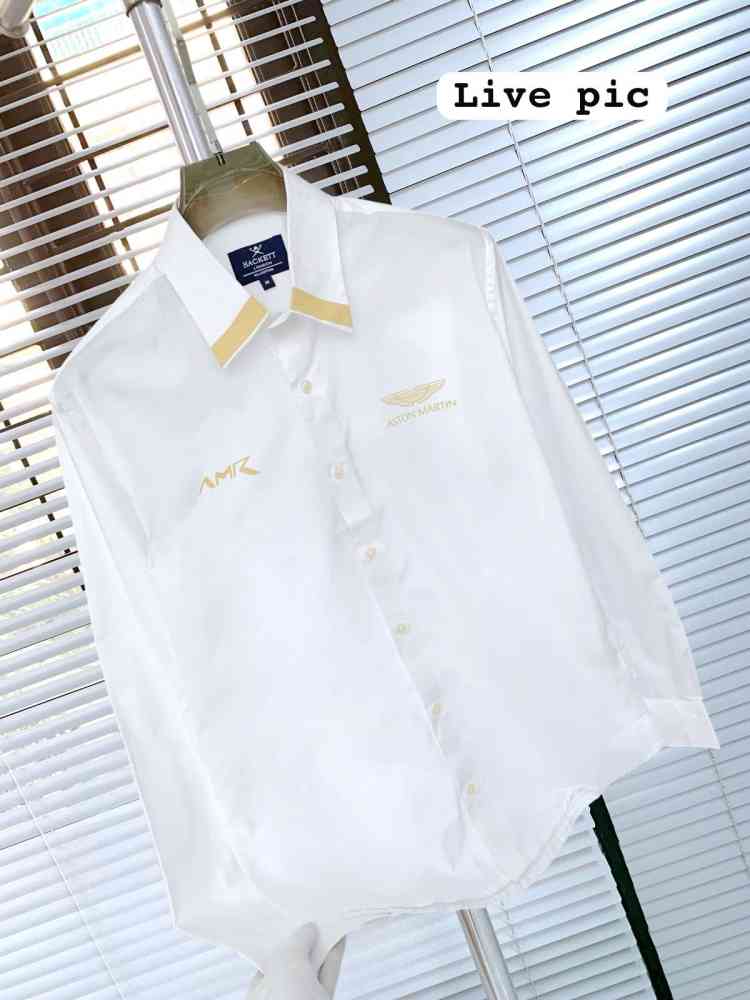 Hackett White Premium Quality Shirt-thumb-4