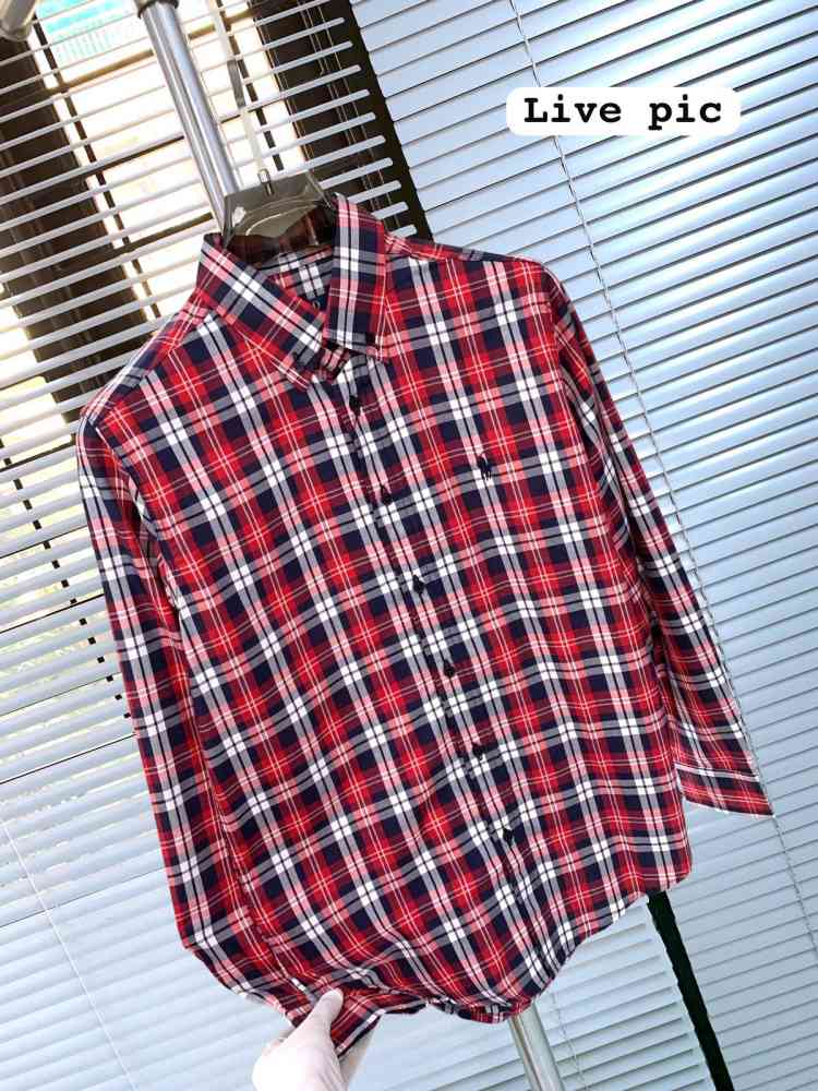 Ralph Lauren Embroidered Red Premium Cotton Shirt-thumb-1