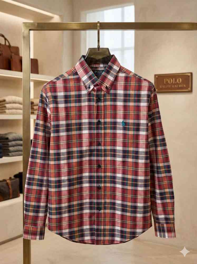 Ralph Lauren Brown Premium Quality Cotton Shirt-thumb-1