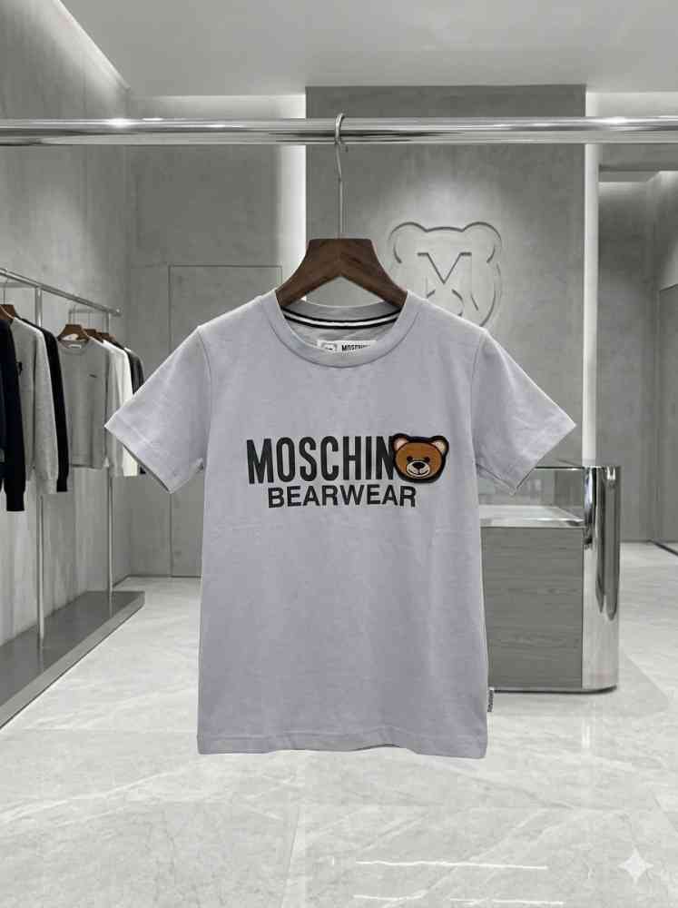 Moschino White Premium Quality Kids T-shirt-thumb-1