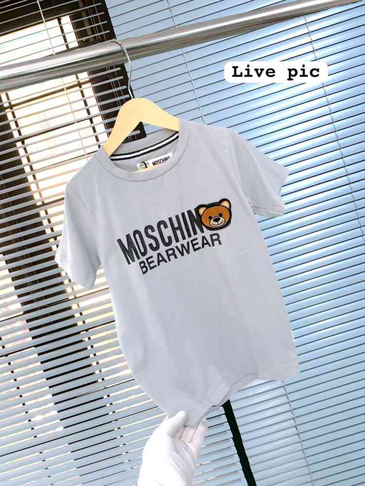 Moschino White Premium Quality Kids T-shirt-thumb-3