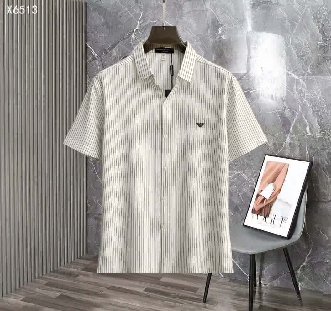 Emporio Armani White Premium Quality Short Sleeve Shirt-thumb-0