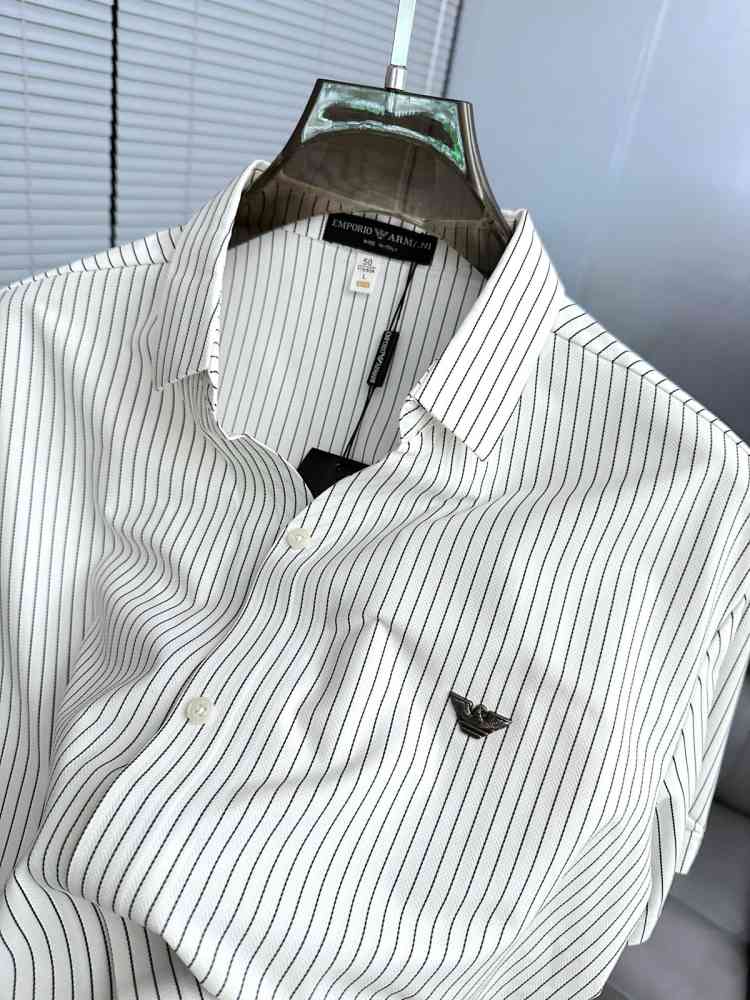 Emporio Armani White Premium Quality Short Sleeve Shirt-thumb-2
