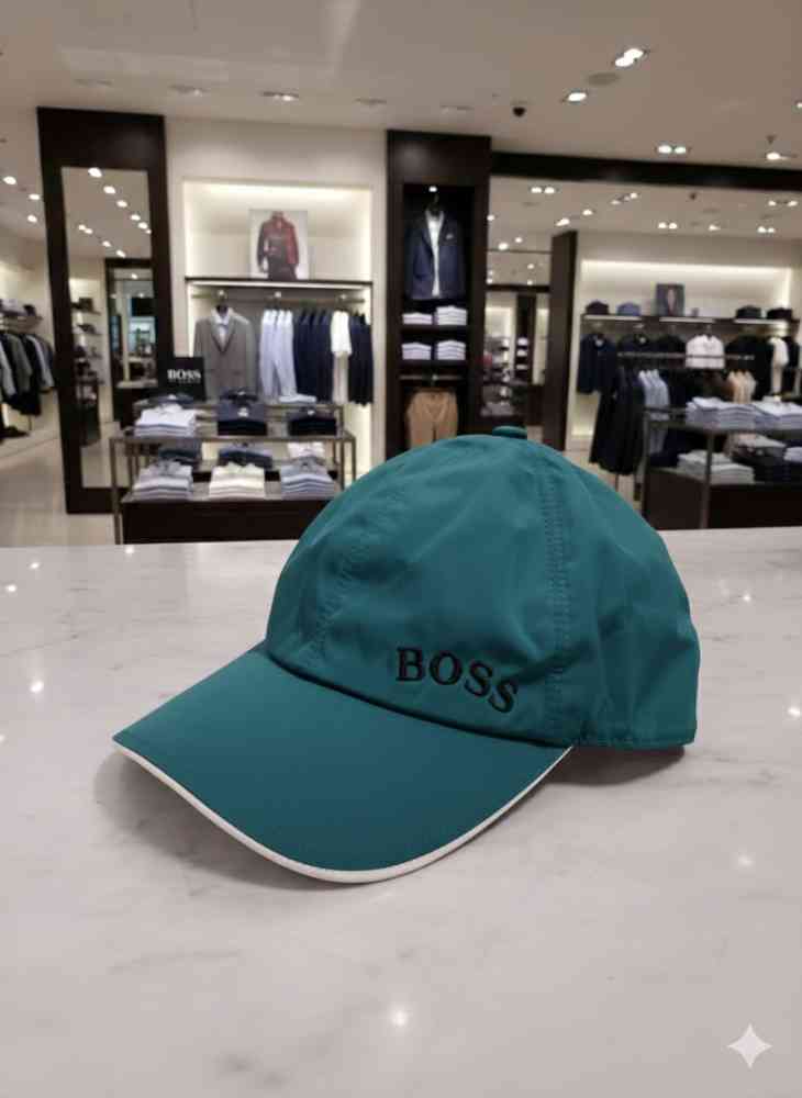 Boss Embroidered Green Premium Cap-thumb-0