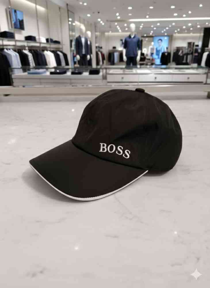 Black Boss Embroidered Green Premium Cap