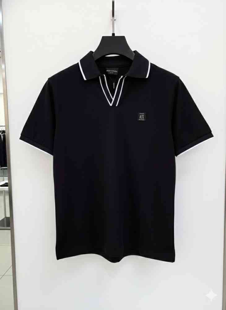 Armani Exchange Black Premium Quality T-Shirt-thumb-1
