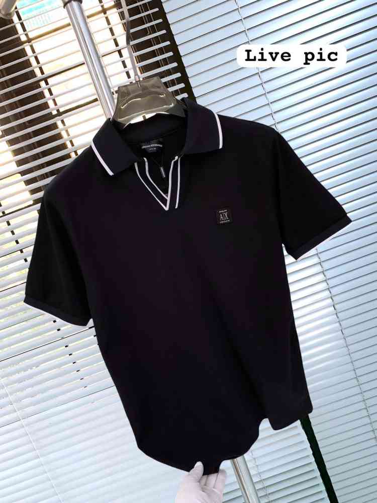 Armani Exchange Black Premium Quality T-Shirt-thumb-3