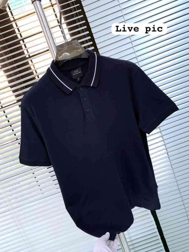Armani Exchange Blue Premium Quality T-Shirt-thumb-0