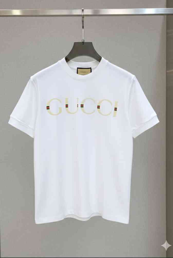 White Gucci Black Premium Quality Polo T-shirt