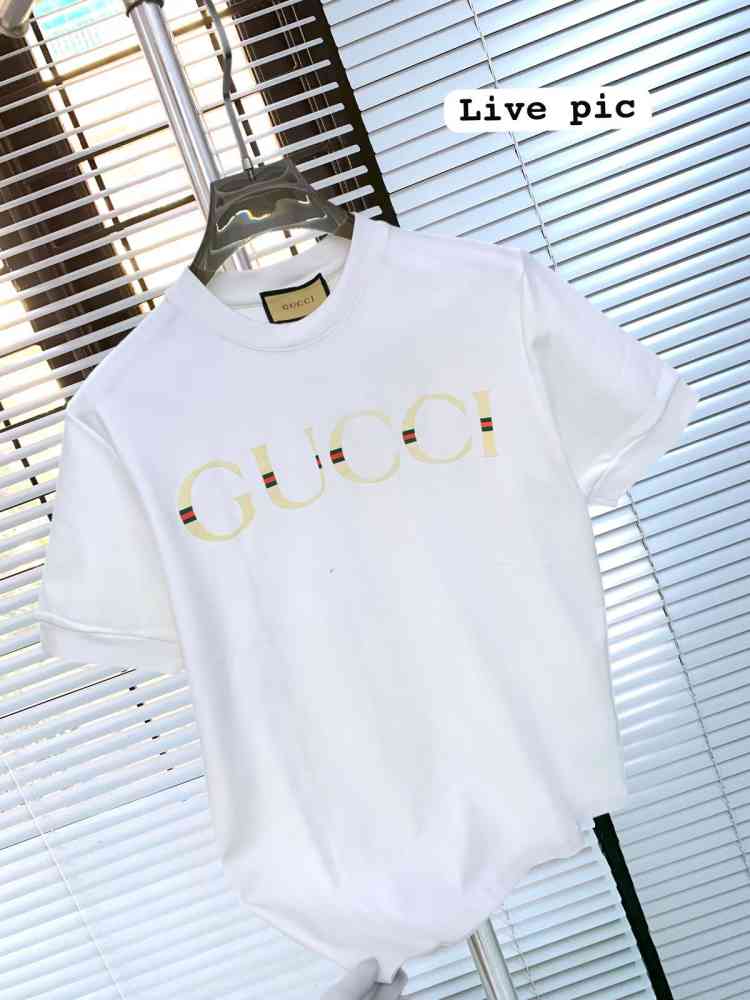 Gucci White Premium Quality Polo T-shirt-thumb-1