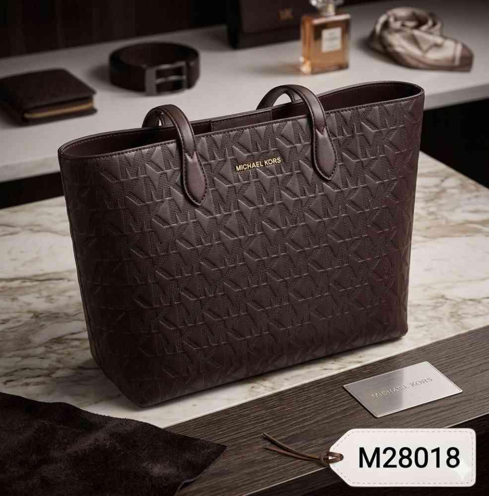 Michael Kors On The Go Series Brown Top Handle Bag-thumb-0