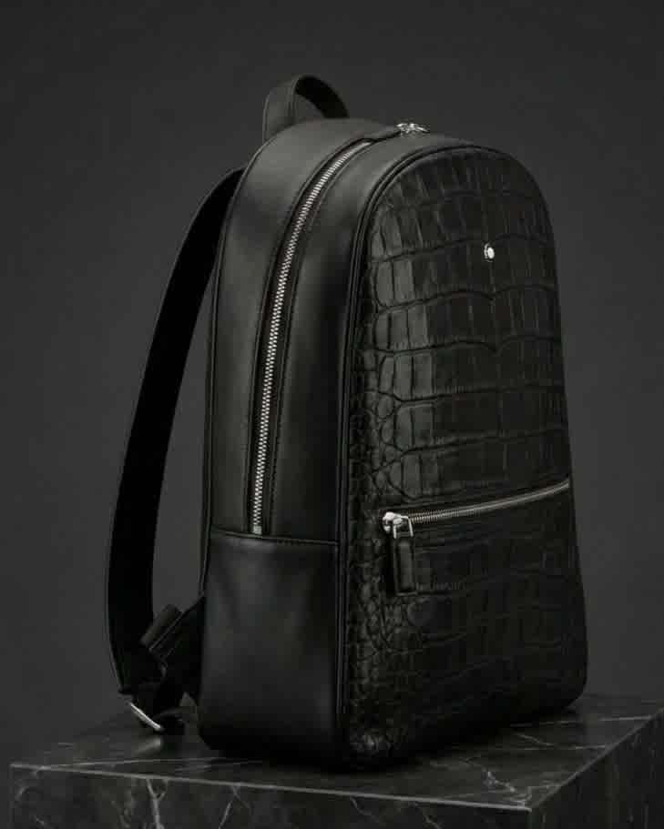 Montblanc Black Premium Quality Backpack Bag-1