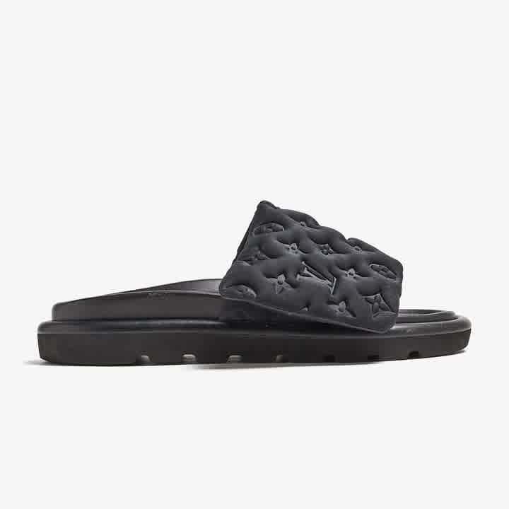 Louis Vuitton Pool Pillow Mule Black Flat-1