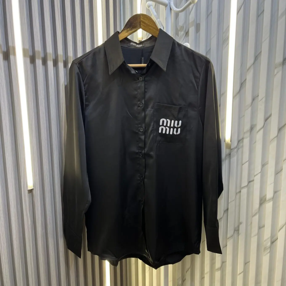 Miu Miu Black Premium Quality Womens Shirt-thumb-1