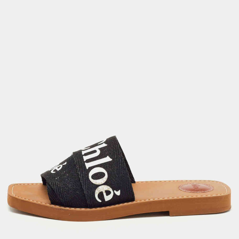 Black Chloe Pink Premium Quality Women's Flat Sandals