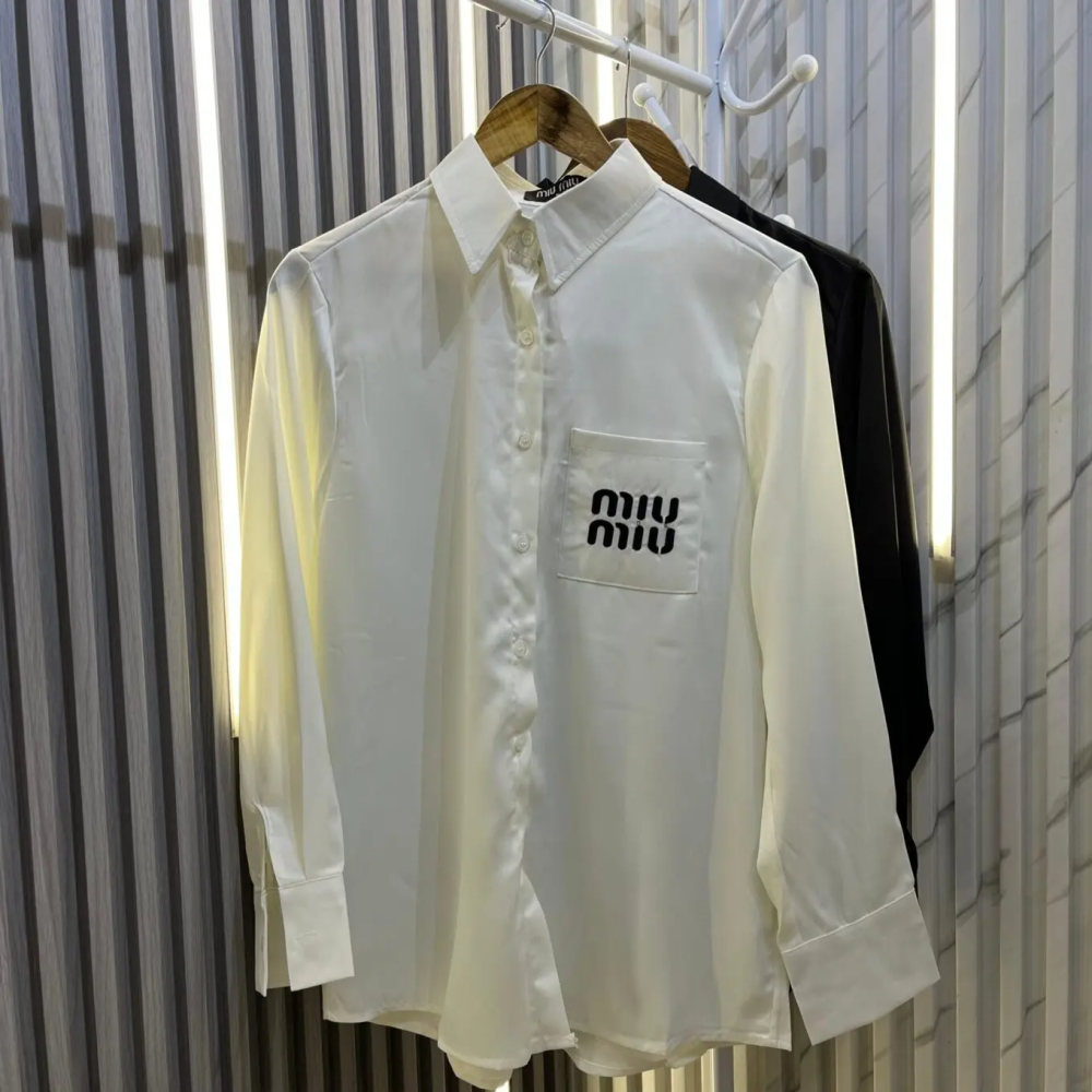 Miu Miu White Premium Quality Womens Shirt-thumb-1