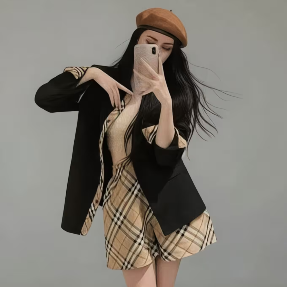 Burberry Black Premium Quality Womens Shirt-1