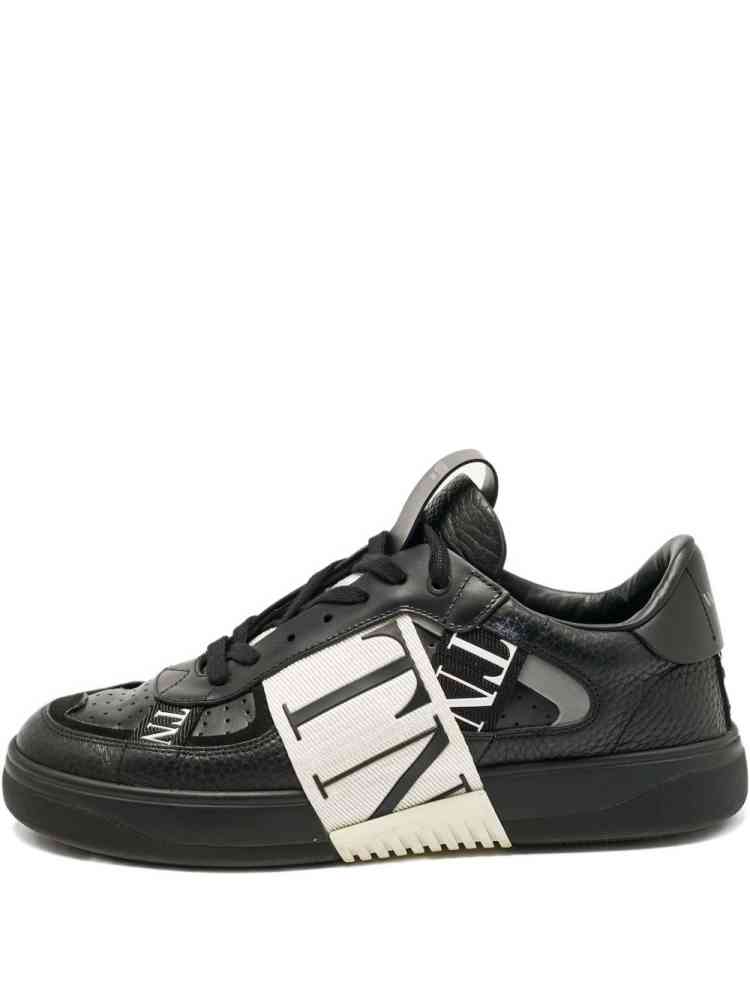 Black Valentino White Premium One-Stud Sneakers