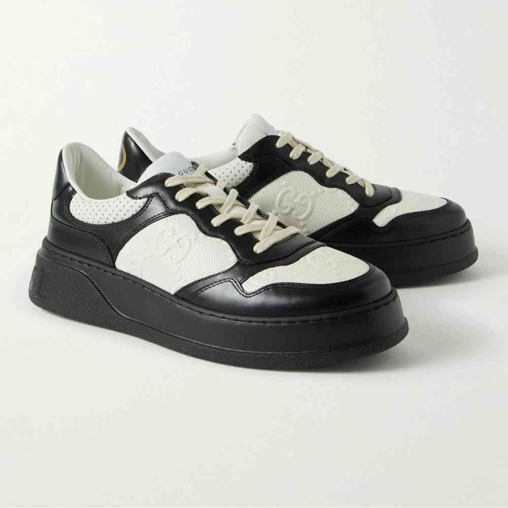 Gucci Black & Cream Premium Sneakers-thumb-1