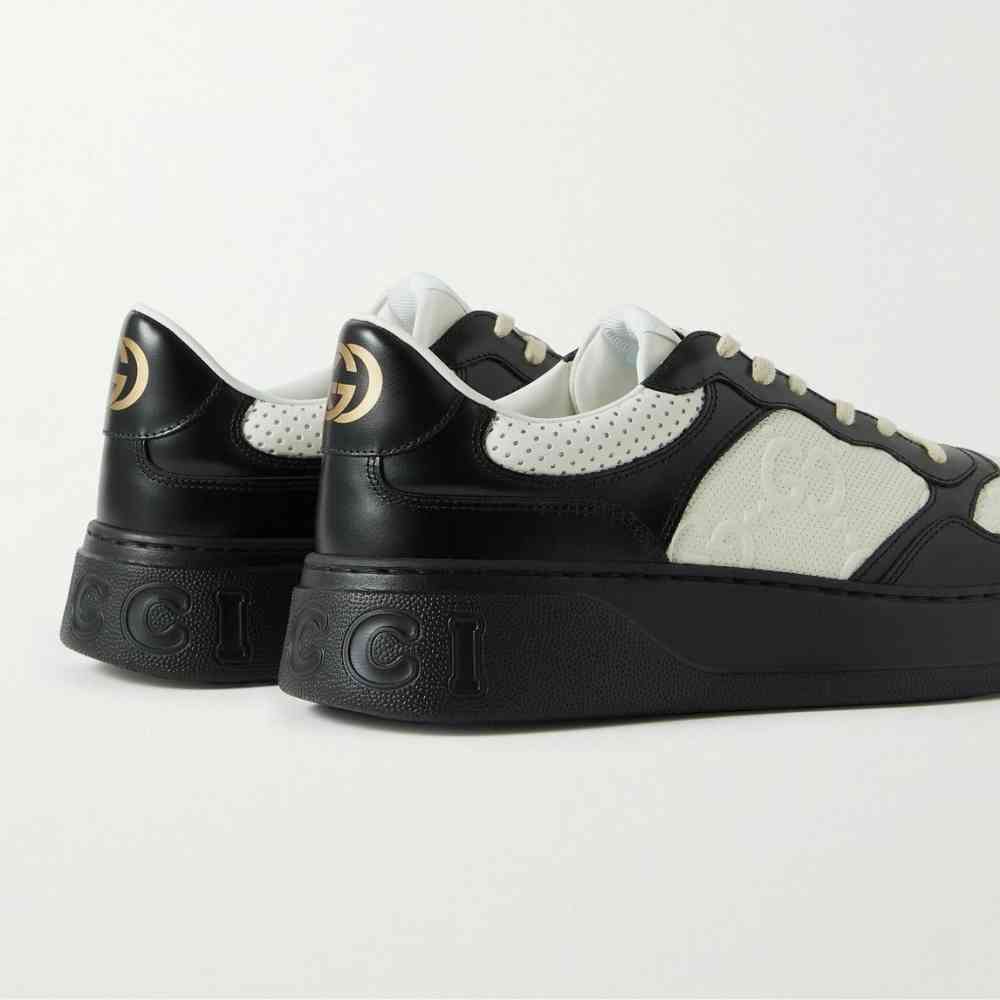 Gucci Black & Cream Premium Sneakers-thumb-2