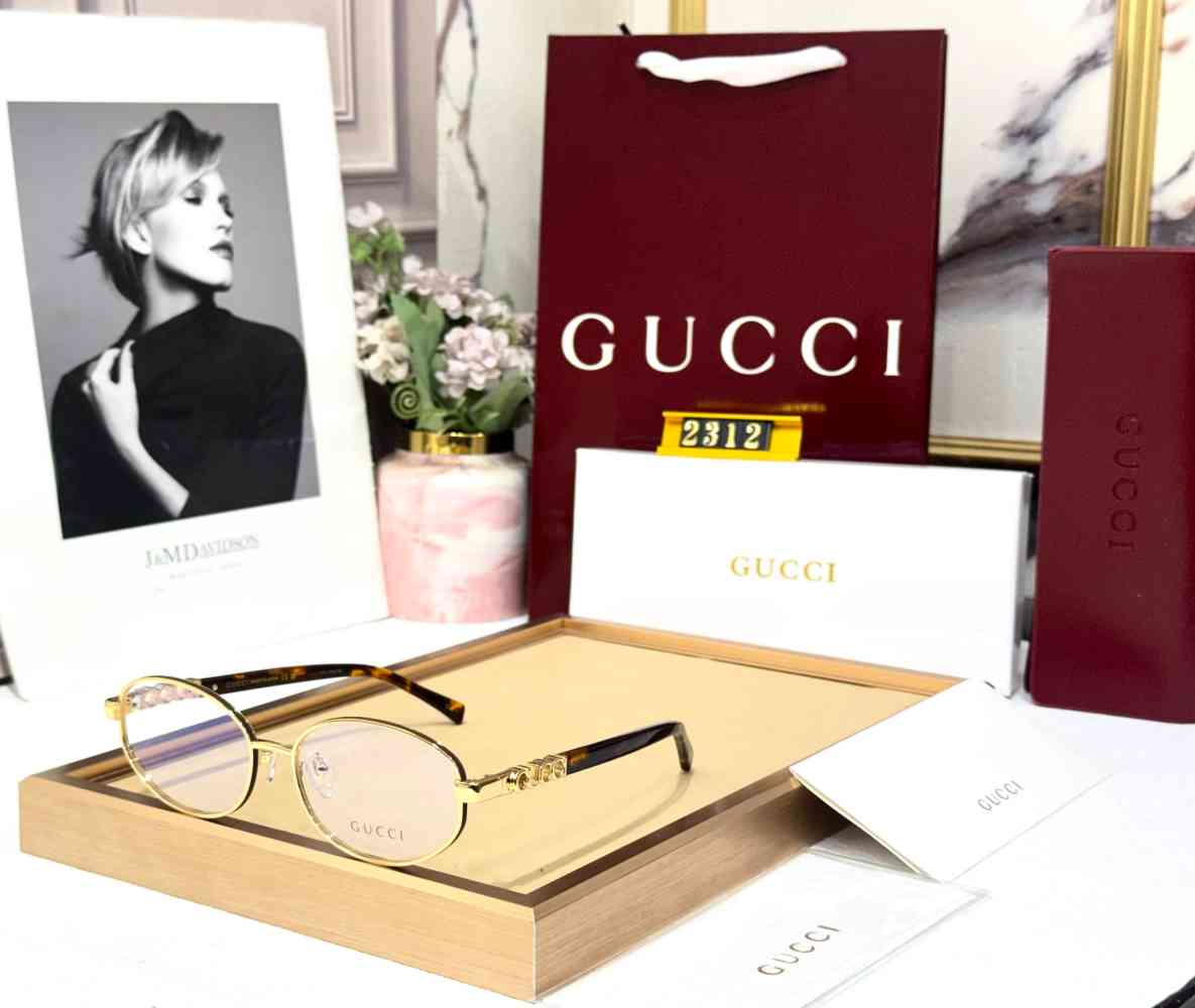 Gucci White GG Women's Sunglasses-2