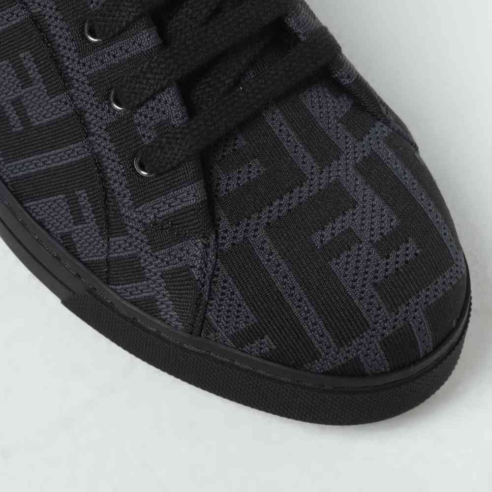 Fendi Roma Black Premium Low-tops Sneakers-thumb-2