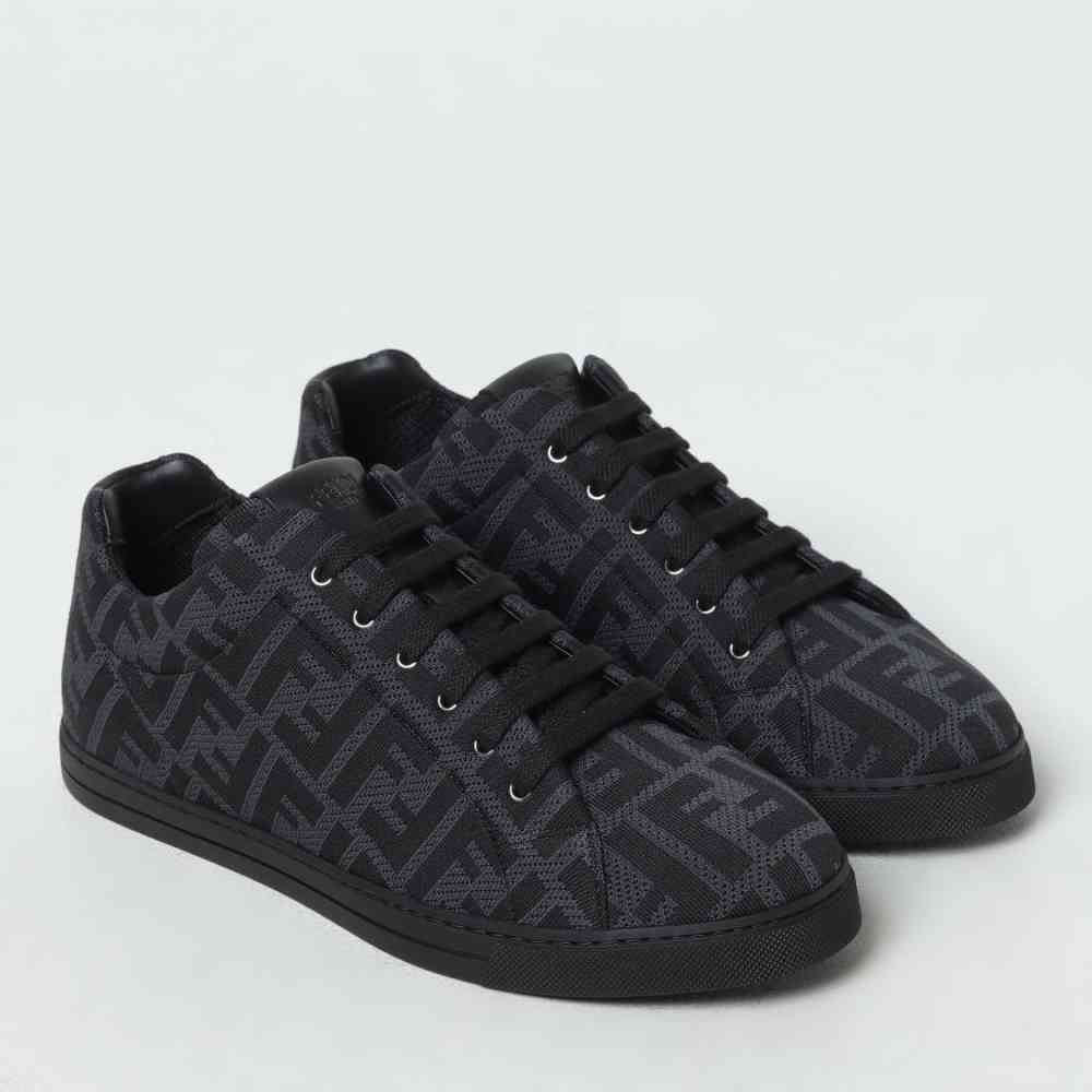 Fendi Roma Black Premium Low-tops Sneakers-thumb-1