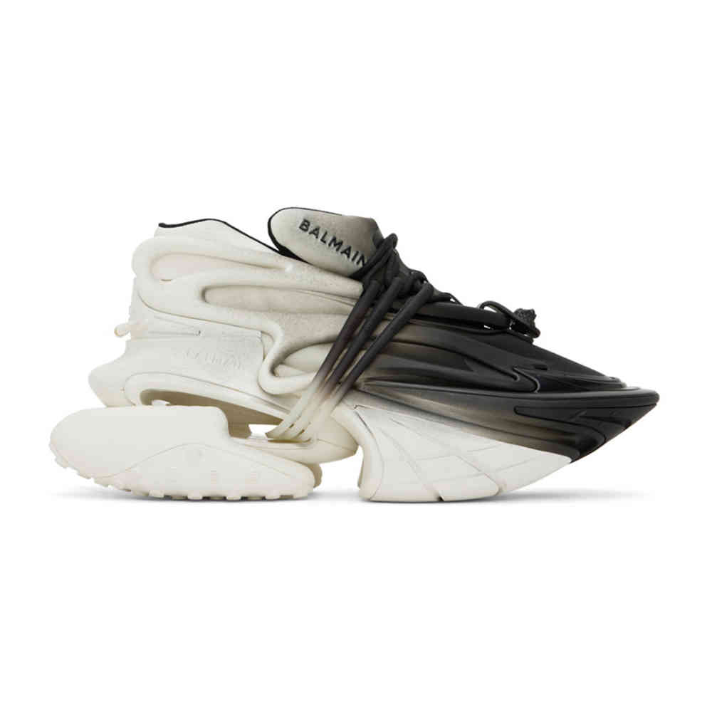 Black & White Balmain Paris Black Premium Quality Sneakers