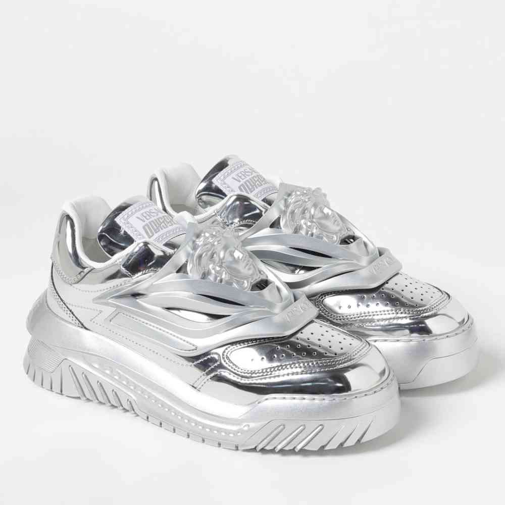 Versace Silver Premium Quality Sneakers-thumb-1