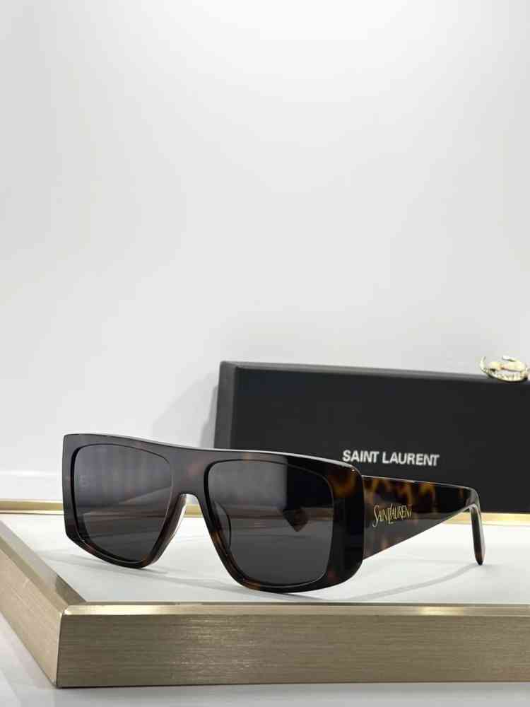 Saint Lauren Dark Brown Premium Women's Sunglasses-thumb-0