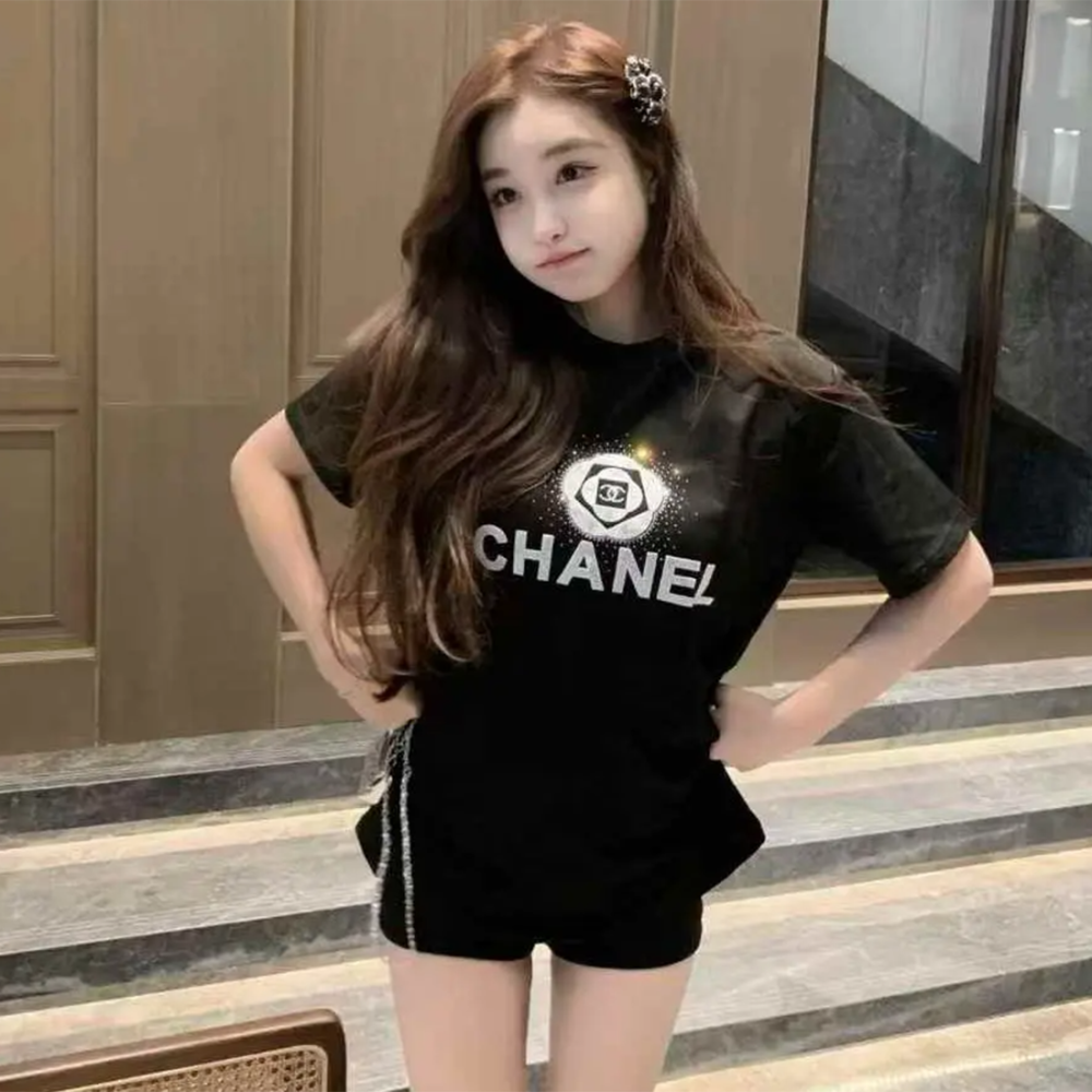 Chanel Black Premium Quality T-Shirt-thumb-0