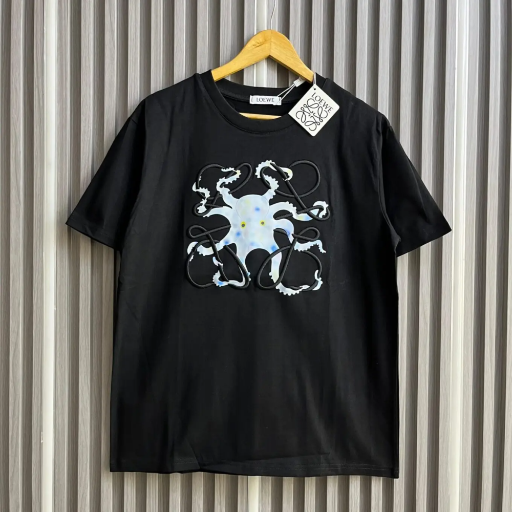 Loewe x Suna Fujita Black Premium Quality T-Shirt-thumb-0