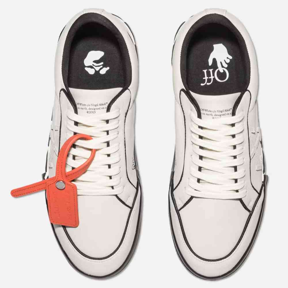 Off-White Low Vulcanized Cavas Black Sneakers-thumb-3