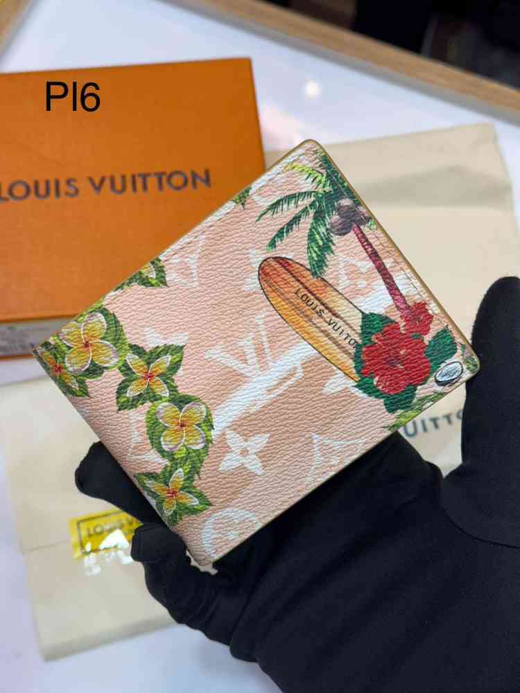 Louis Vuitton Printed Premium Compact Wallet-thumb-0