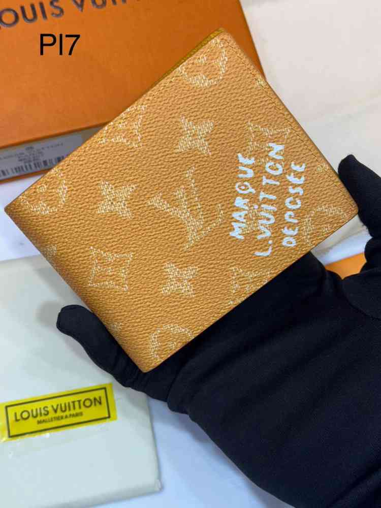 Louis Vuitton Brown Premium Compact Wallet-thumb-0