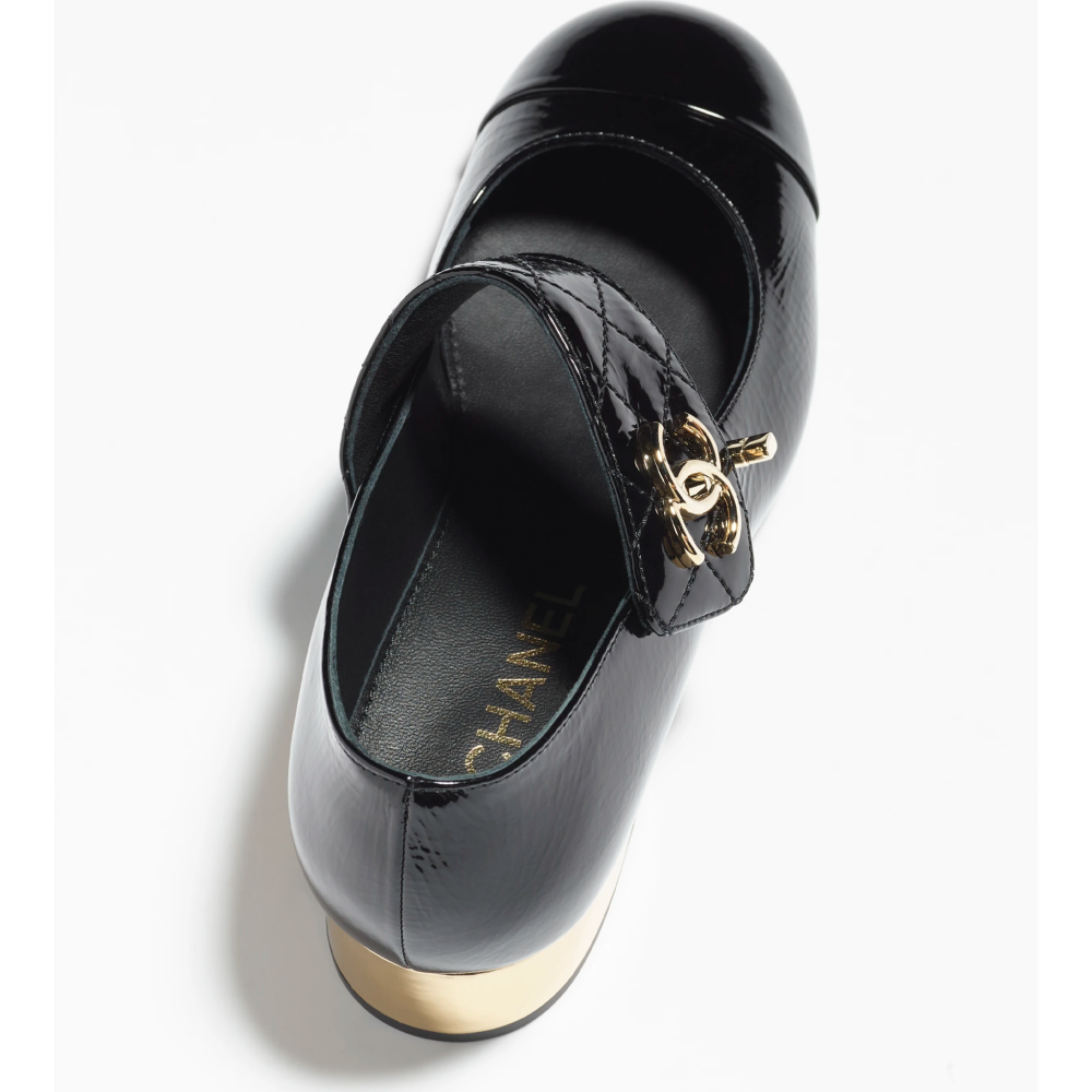 Chanel Black Premium Quality Women's Ballerina Sandals-thumb-2
