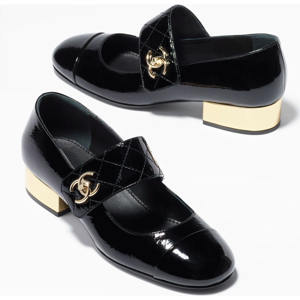 Chanel Black Premium Quality Women's Ballerina Sandals-thumb-0