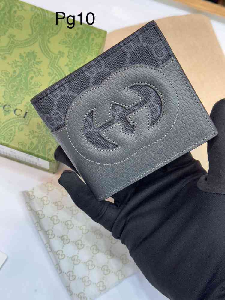 Black Gucci Brown Premium Compact Wallet