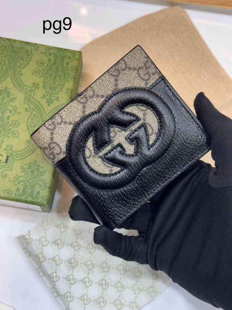 Gucci Brown Premium Compact Wallet-thumb-0