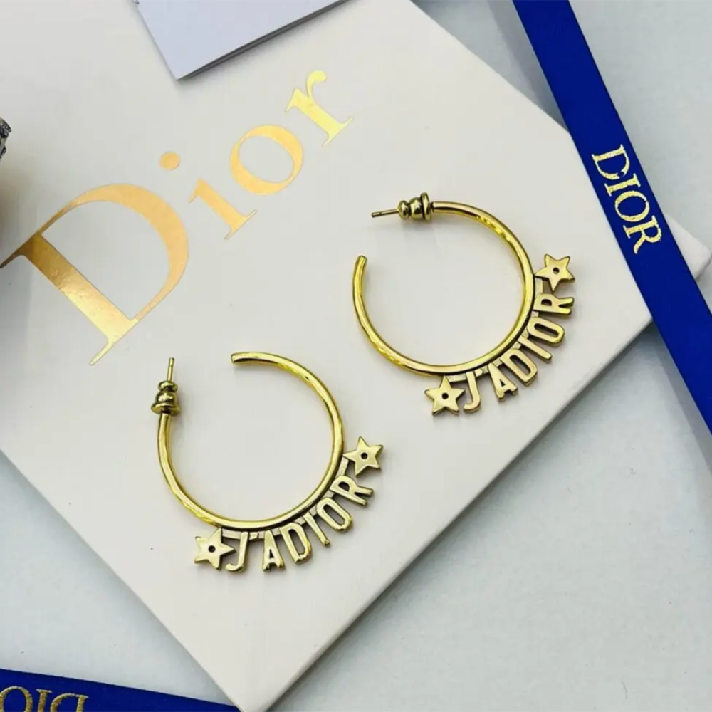 Christian Dior J'Adior Hoop Earrings-thumb-0