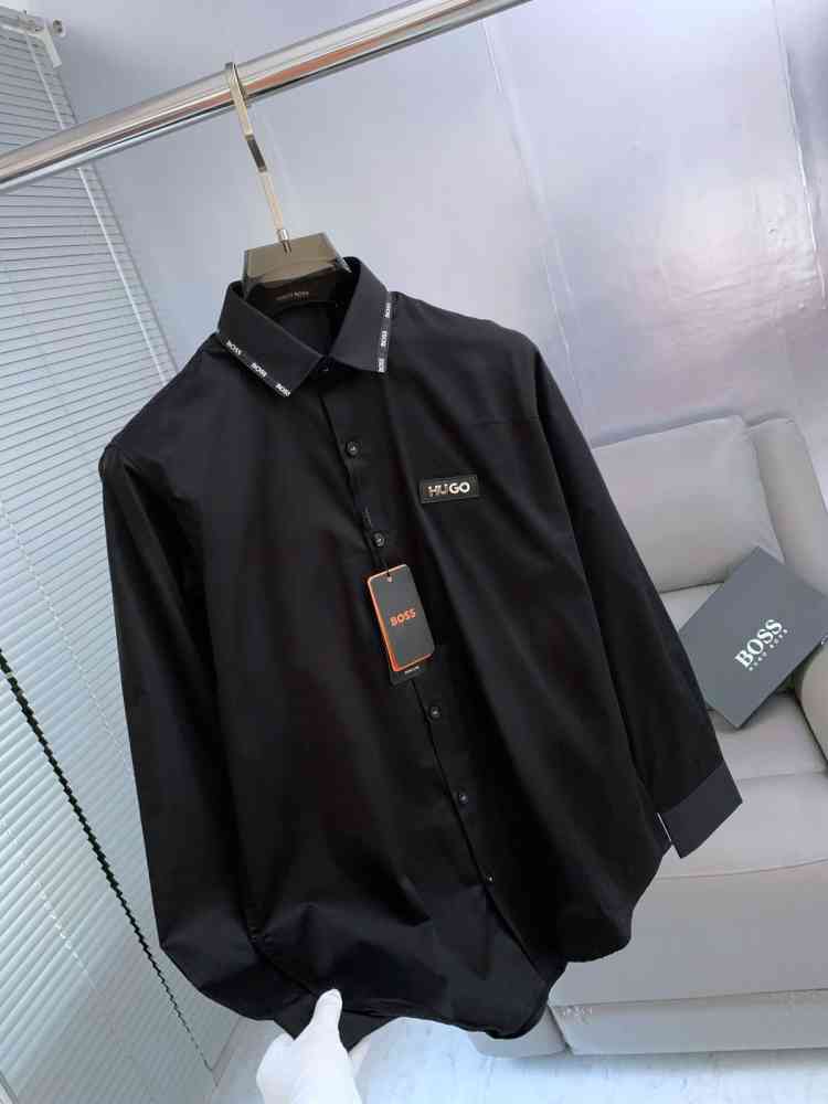 Black Hugo Boss White Premium Quality Shirt